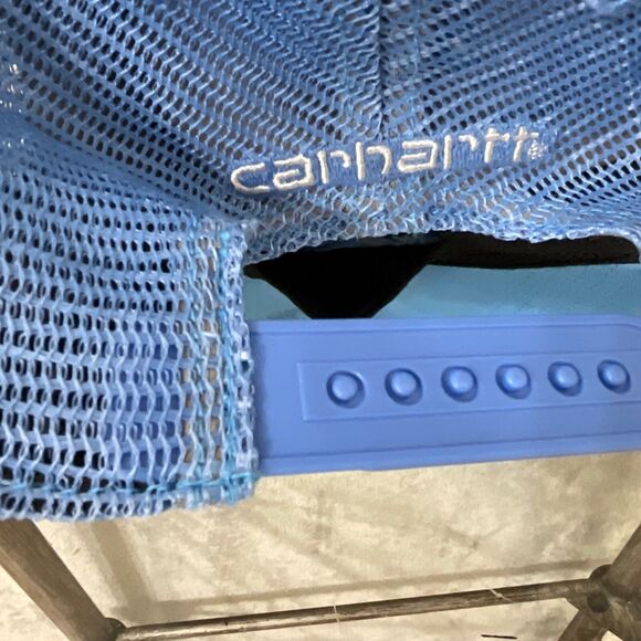 Carhartt  Snapback Trucker Hat Cap Mesh Back Patch Logo Blue adjustable - Picture 8 of 8